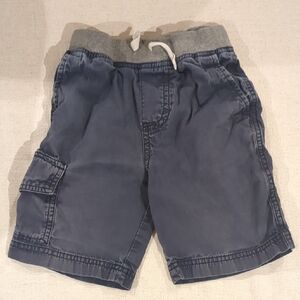 Navy Blue Cargo Shorts with Drawstring